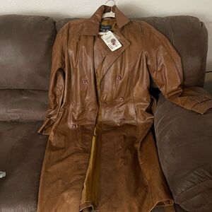 Vintage Wilsons Leather Brown Coat